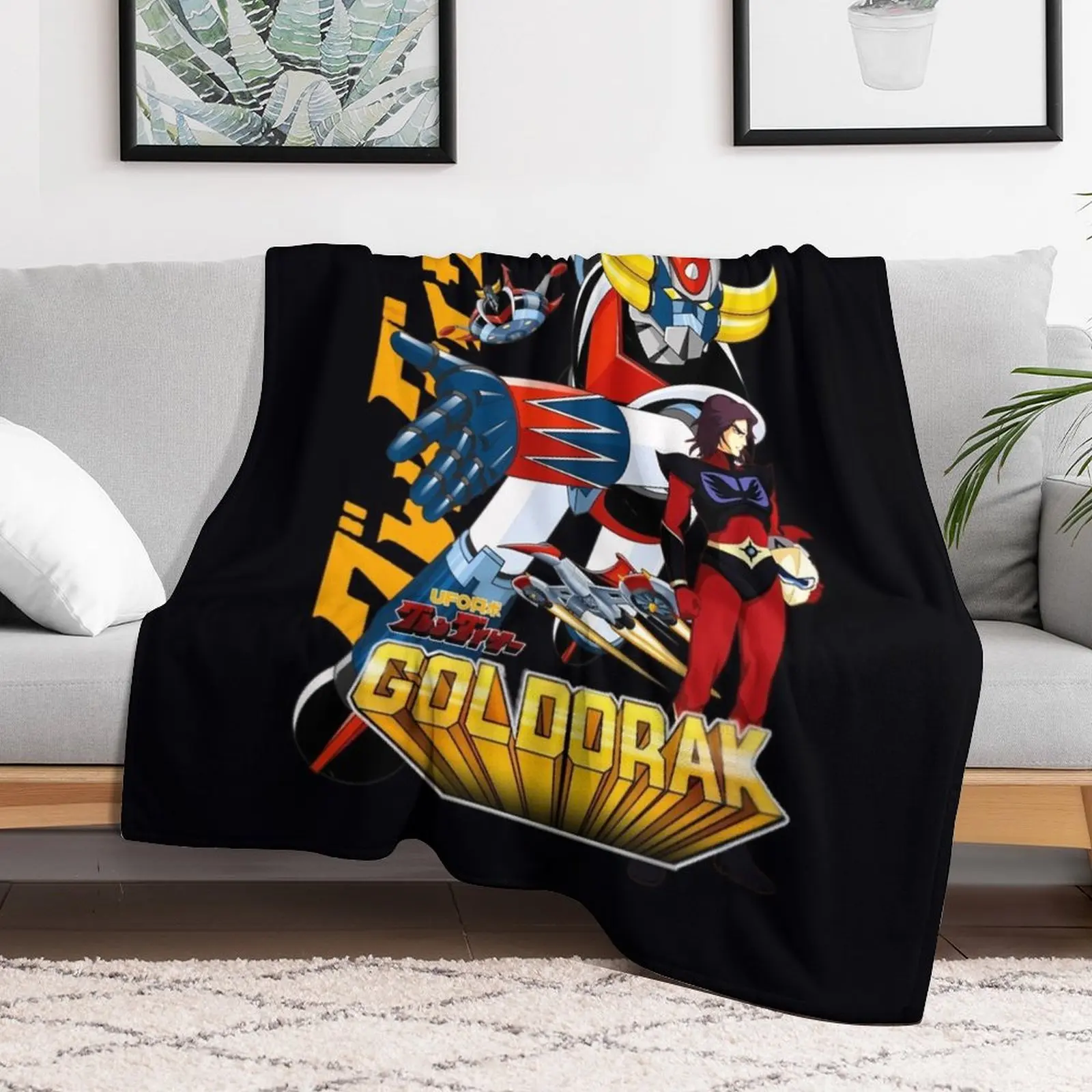 Grendiser aka GOLDORAK + Dukefleed \t Throw Blanket Blankets For Baby halloween Blankets