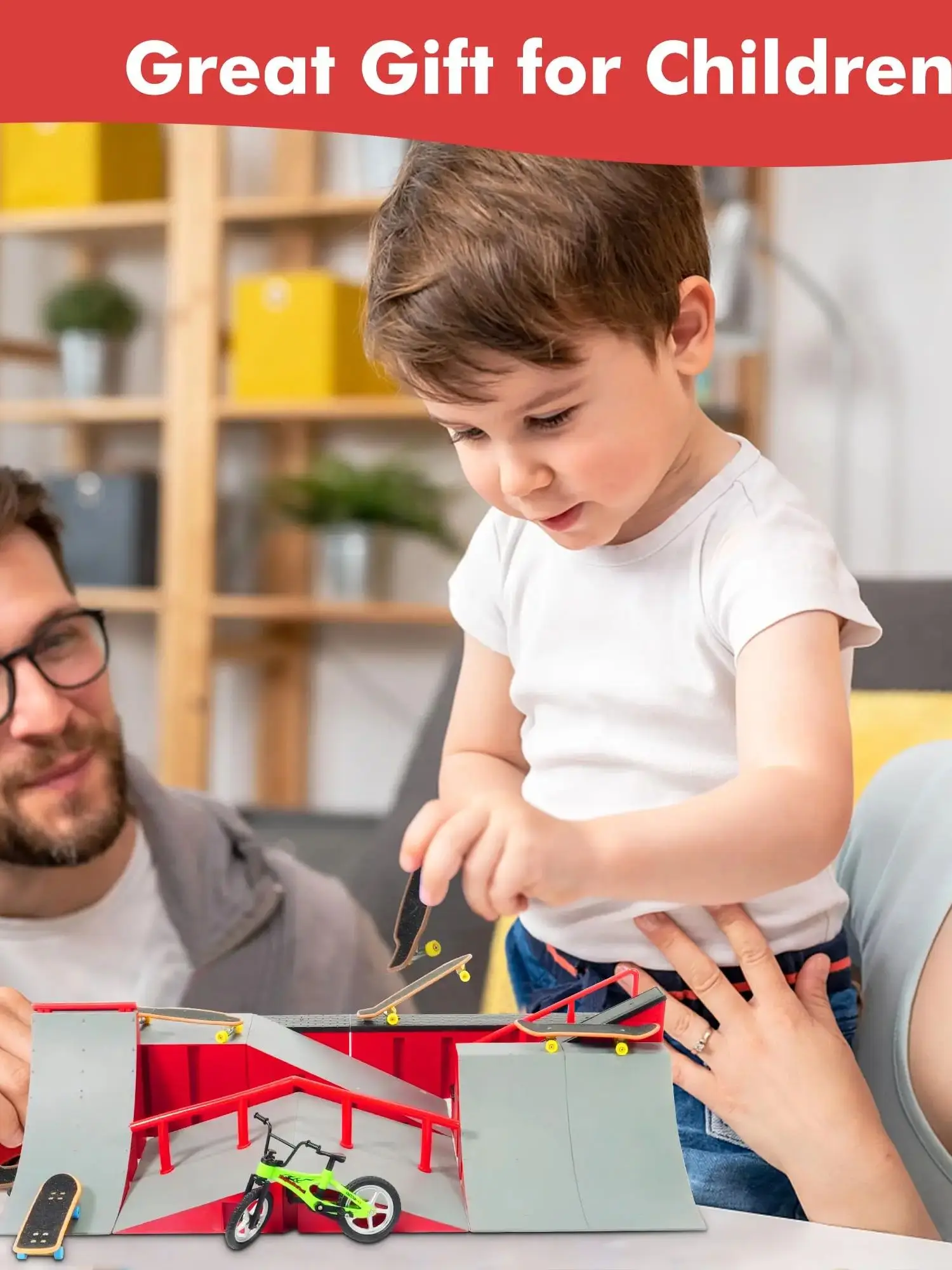 AliExpress BENQING Finger Skateboard Park Kits (9 in 1),Finger Skateboard Ramp Set with 5 Fingerboards, Finger Scooter,Finger Bike,Finger Skateshoe