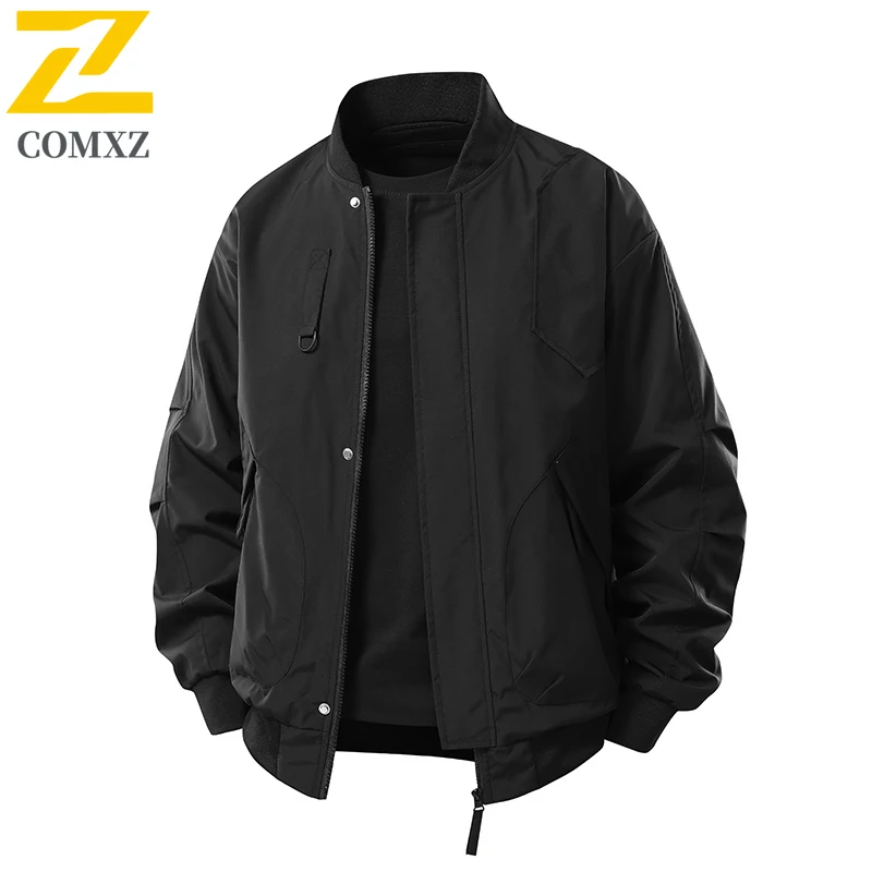 

Мужская повседневная куртка, модная и универсальная ветрозащитная дышащая рабочая одежда, куртка с бейсбольным воротником, уличная дорожная куртка для кемпинга