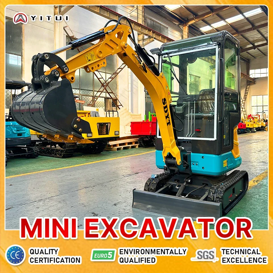 Best-Selling 2.0 Ton Customized Mini Excavato rDiesel Hydraulic Crawler Mini Excavator Epa Ce For Garden Free Shipping