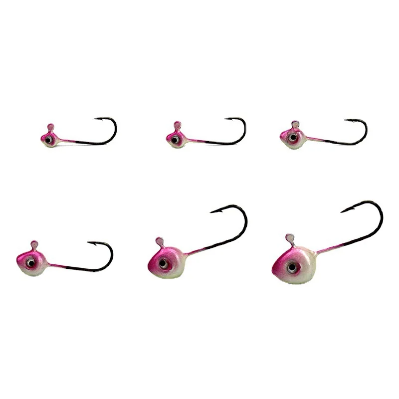 Fishing Lure Jig Fish Head Hook 1g/2g/3g/4g/5g Mini Jigs Artificial Lure Match Worm Grub