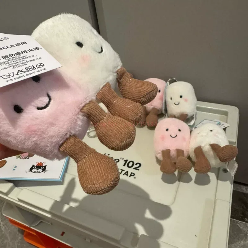 جيلي متعة الخطمي المفاتيح حلوى القطن اثنين من لهجة لطيف لينة اثنين من لهجة حقيبة سلسلة مفاتيح قلادة اكسسوارات دمية قلادة الهدايا