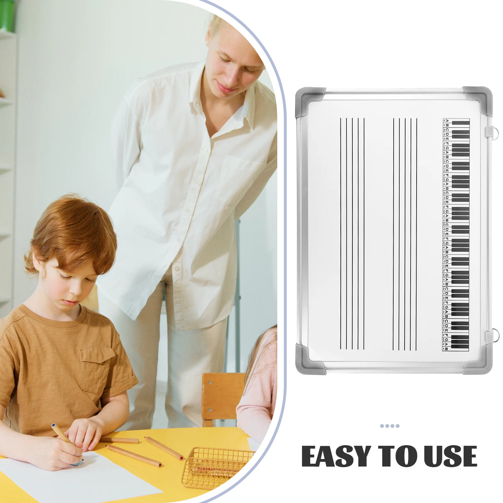 Staff Whiteboard Writing Magnetic Note Metal Paint Educational Tools Symbol