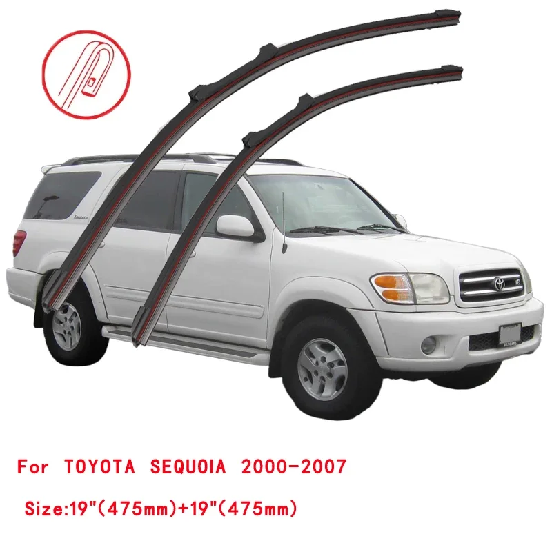 For TOYOTA SEQUOIA K3 K4 K6 2000 2007 2010 2015 2020 2023 Windscreen Windshield Brushes Accessories Front Washer Car Wiper Blade