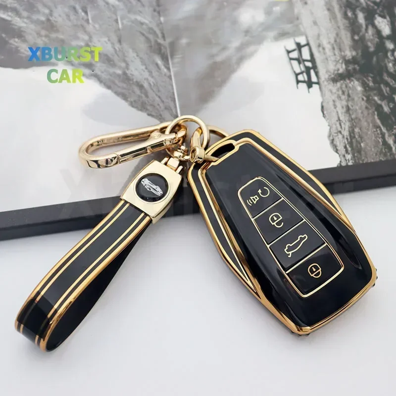 TPU Shell Fob For Geely Coolray 2019-2020 Atlas Boyue NL3 Emgrand X7 EX7 SUV GT GC9 Borui Car Remote Key Case Cover Accessories