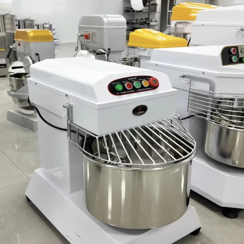 Custom 100L 150L Spiral Dough Mixer Heavy Duty Double Action Commercial Bread Kneader 380V Stainless Steel Bowl