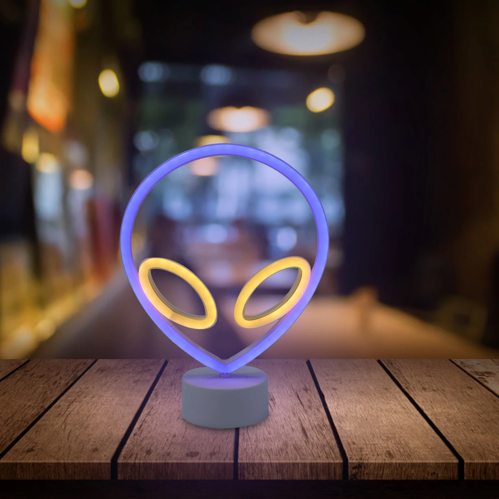 

Alien Neon Light LED Signs Decorative Bedroom Lights Plastic Pulled Noodle Night Child Room Birthday Party Photography