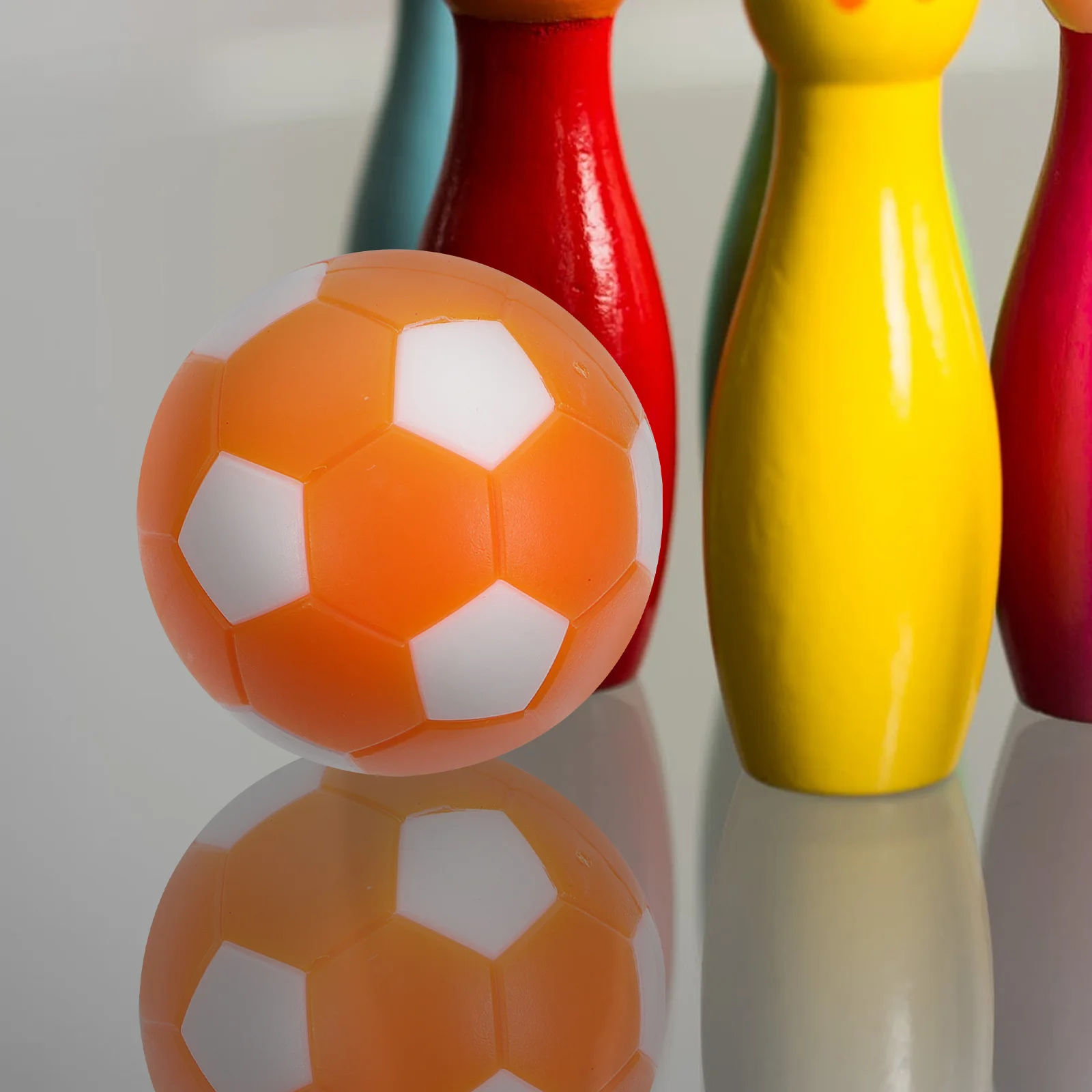 

10pcs Football Machine Accessories Mini Tabletop Soccer Balls For Desktop Replacement Lightweight Plastic Foosball For Home,