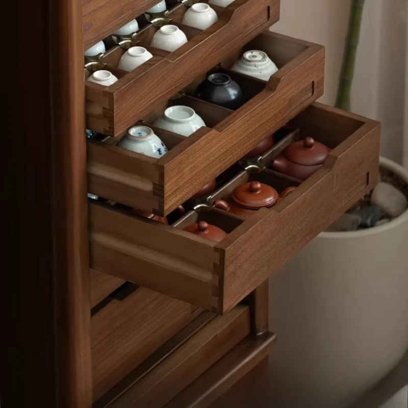 New Chinese solid wood dental cabinet, tea cabinet