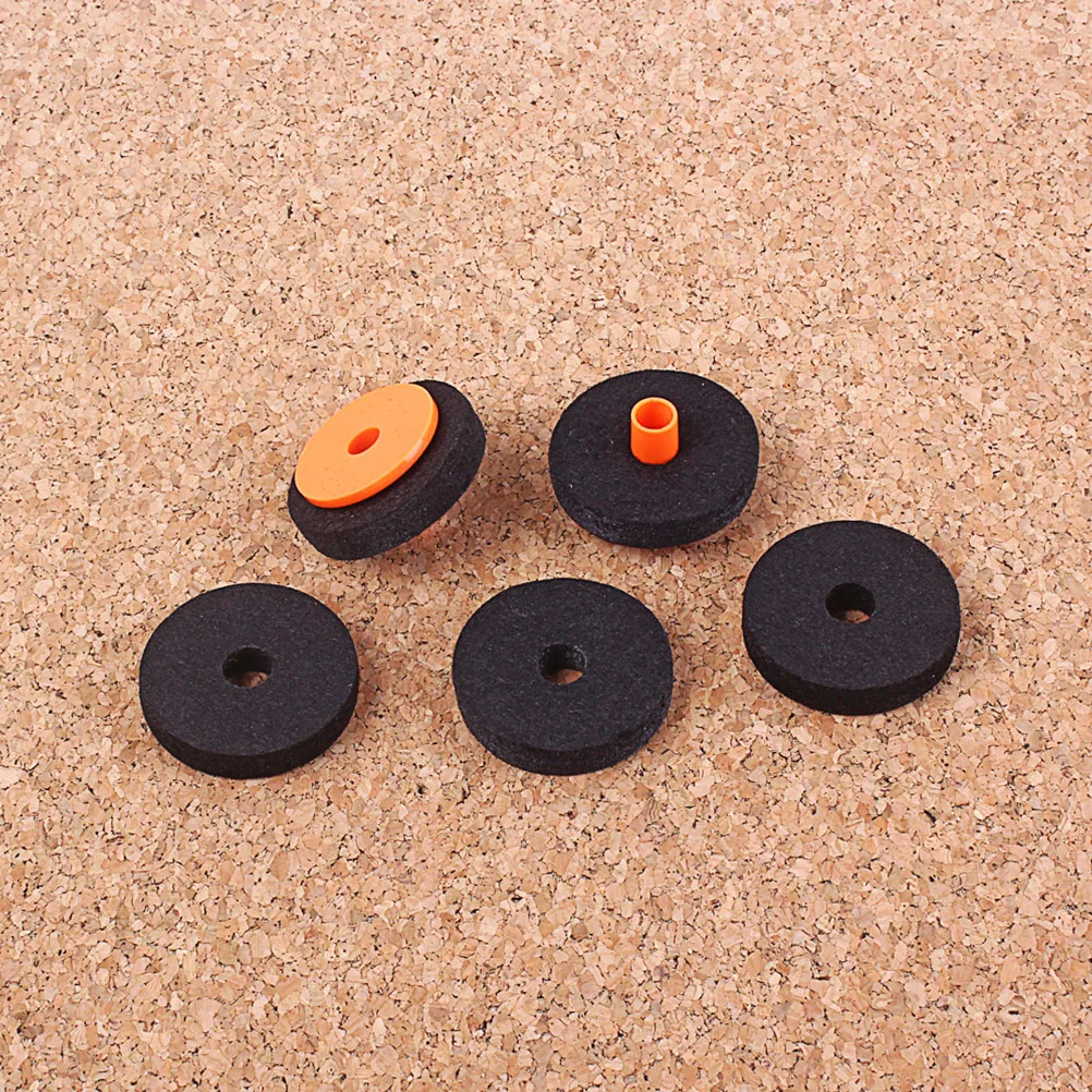 

7 Pcs Felt Combination Cymbal Stand Felts Washer Drum Kit Hi-Hat Clutch Sleeves