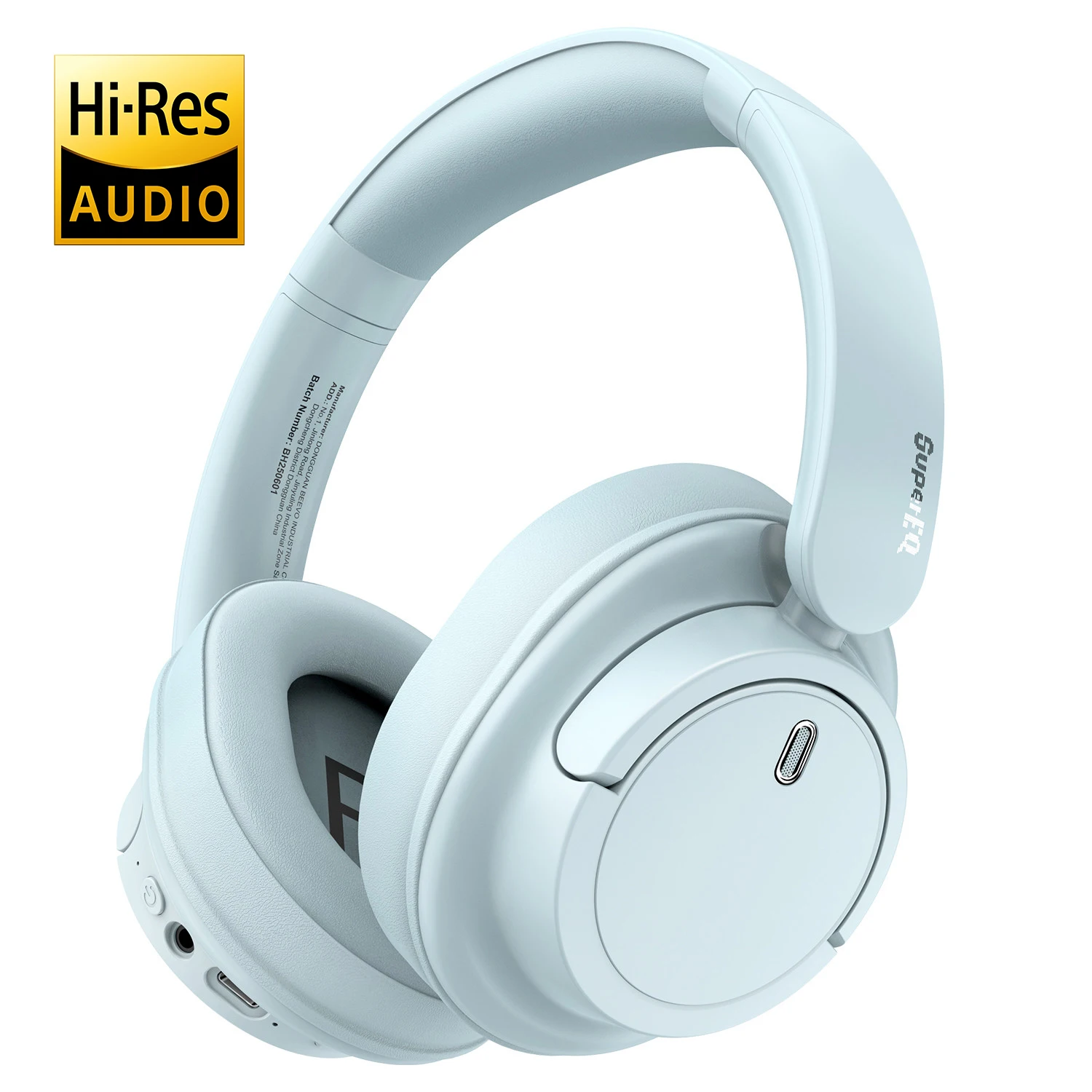 Oneodio EKSA V16 draadloze hoofdtelefoon Bluetooth 5.3 over-ear headset met microfoon Bass/Pop-modus Hi-Res HiFi bedrade hoofdtelefoon 90H APP - afbeelding 1