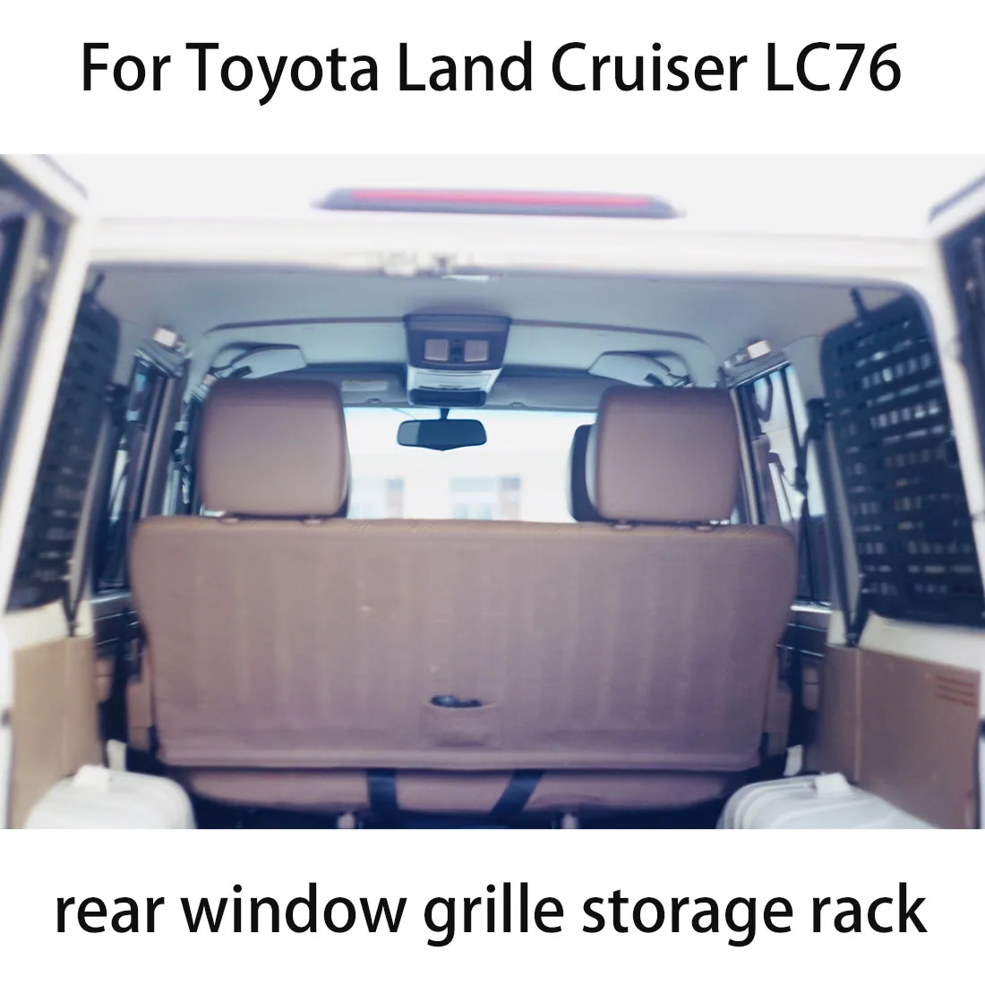 Trunk Stowing Tidying For Toyota Land Cruiser LC76 Side Window Storage Shelf Trunk Debris Rack Storage Modification Accessorie