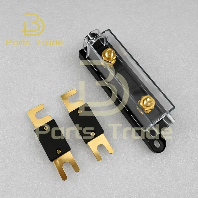 1Pc ANL Fuse Holder Block 2Pcs 30A Ceramic Bolt on Fuses for Battery Charger Golf Cart Pallet Truck Stud Mount Fusibles