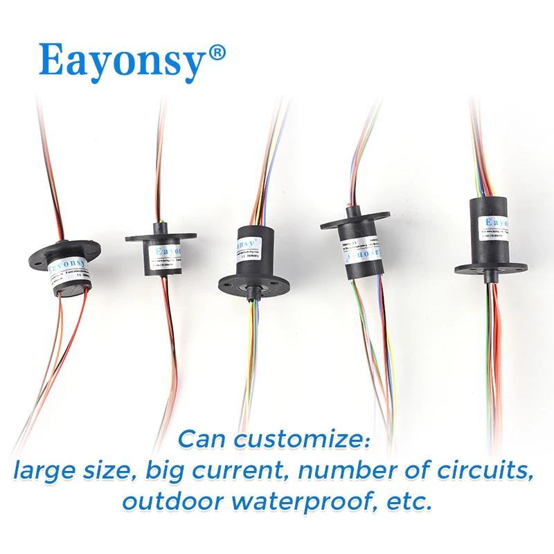 

Miniature Slip Ring 12.4mm diameter 18 wires max 240V current 2A Model HM012-18