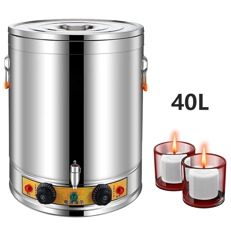 Professional Large Candle Machine Double Wall Jacket Wax Melting Machine Heating Tank With Mixer Candle Machine