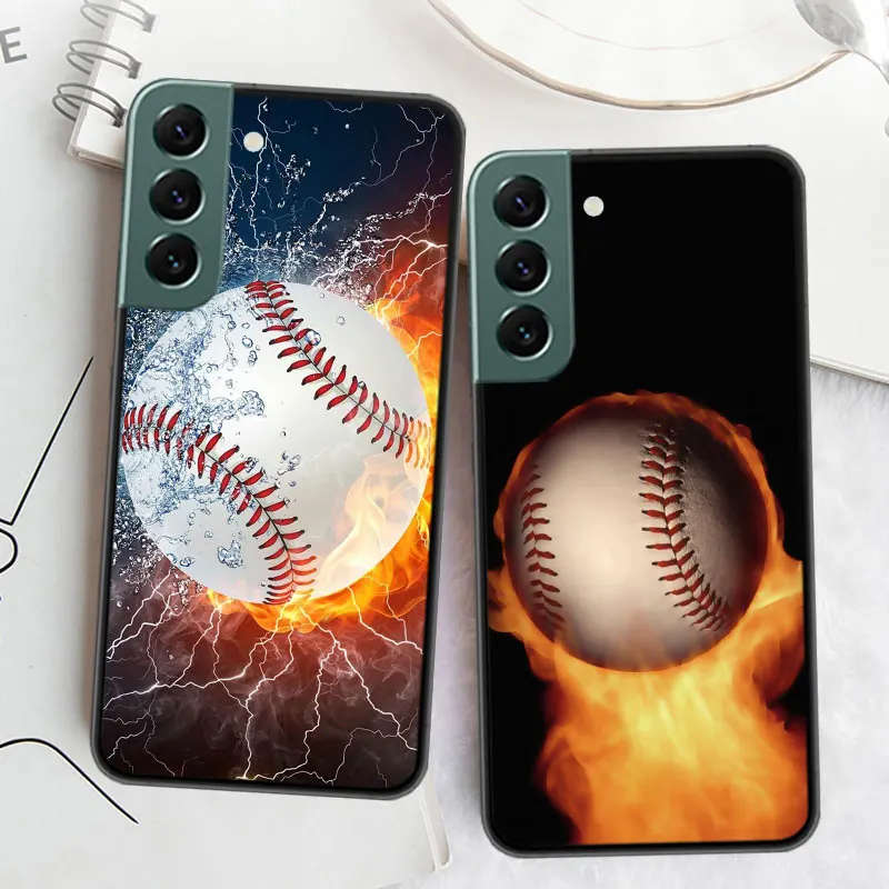 Baseball Phone Case For Samsung A15 A25 A35 A55 Galaxy A70S A50S A30S A30 A40 A71 A51 A41 A31 A21 A11 A01 A20S A10S A20E Cover T