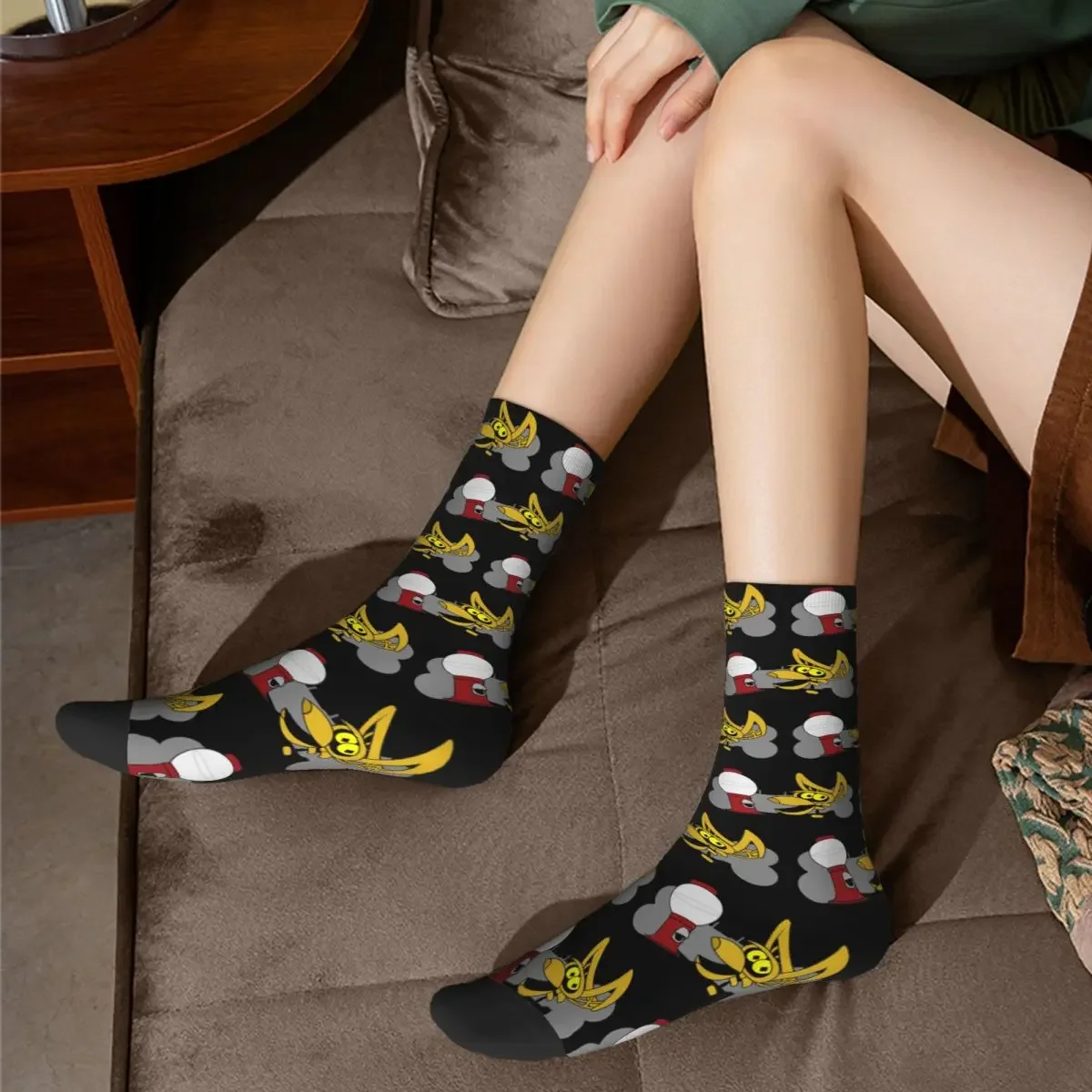 MST3K - The Bots Socks Harajuku Sweat Absorbing Stockings All Season Long Socks Accessories for Unisex Gifts