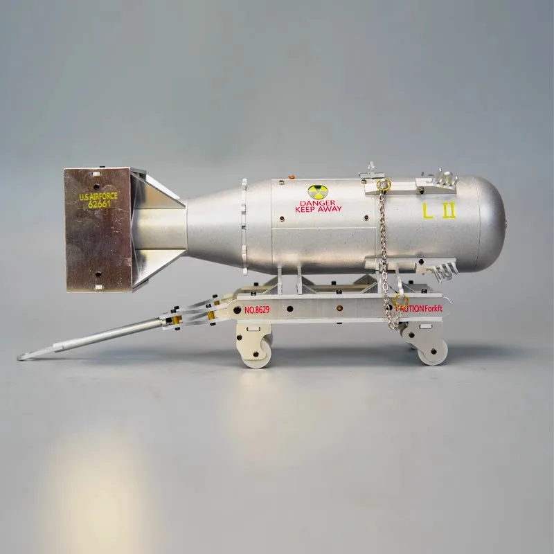 

Science popularization model, assembling World War II American nuclear bomb little boy, all metal high difficulty splicing toy