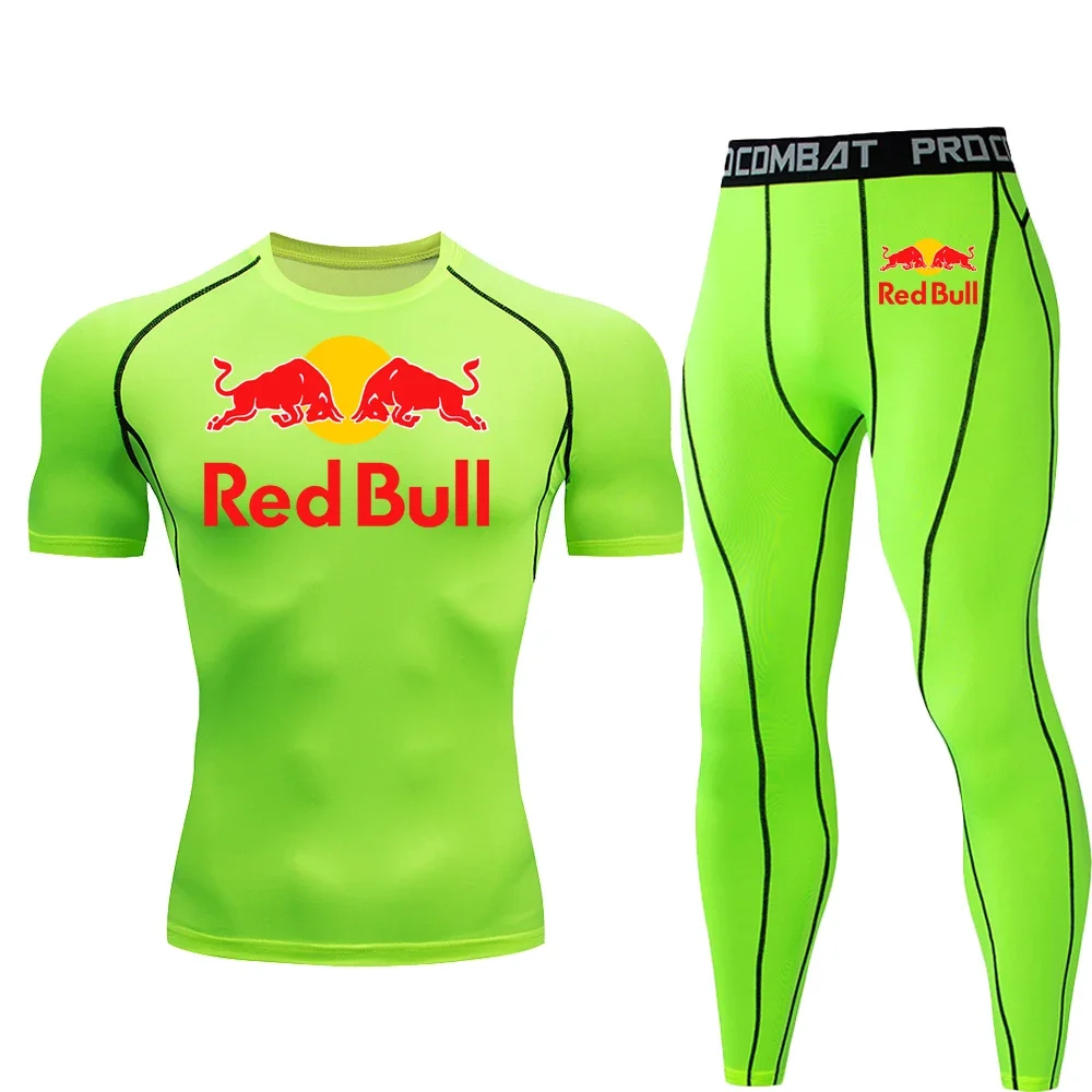 Red Bull Racing Team's new casual men's and women's racing fitness suit, fast drying comfortable outdoor sports training fitness