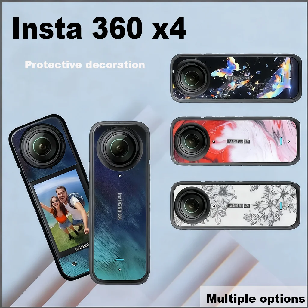 Insta 360X4 Sportkamera-Aufkleber, wasserfest, Vinyl-Aufkleber, Dekoration, schützende Dekoration