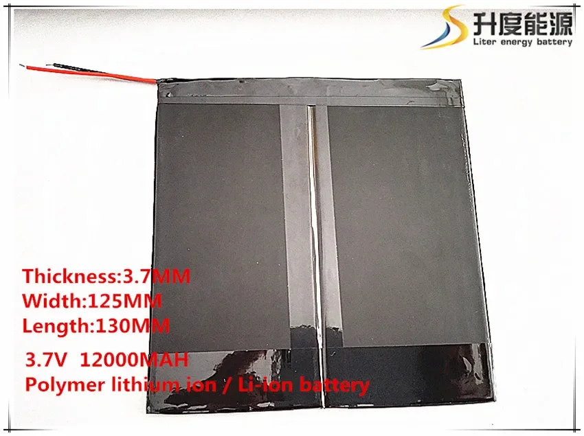 3.7V,12000mAH,[37125130] Polymer lithium ion / Li-ion battery for tablet pc;,sanei,,ainol,pipo