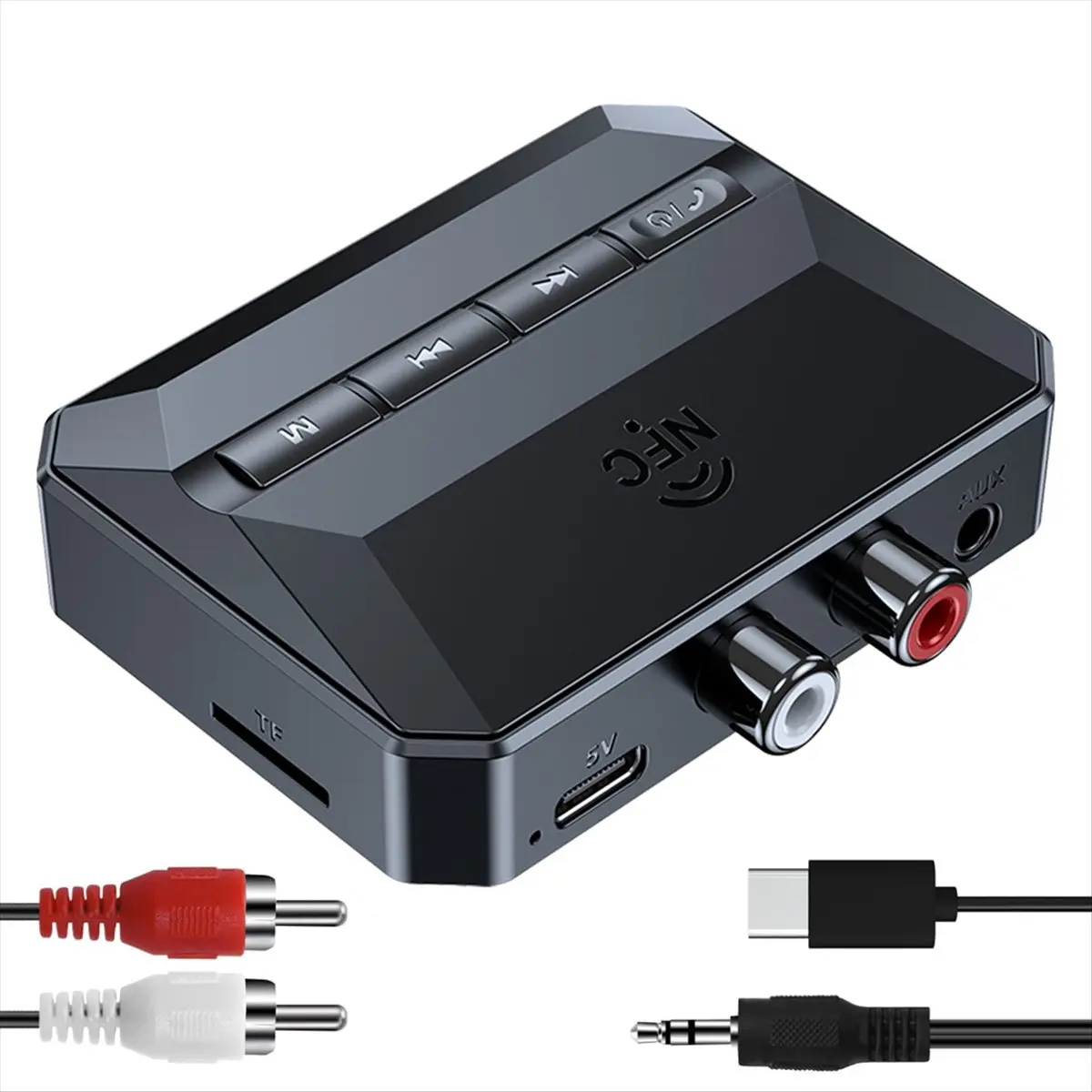 DT510 Mon.5.3 Home Stereo Bluetooth Receiver, Stereo Receiver Bluetooth to Adapter AUX Bluetooth Adapter