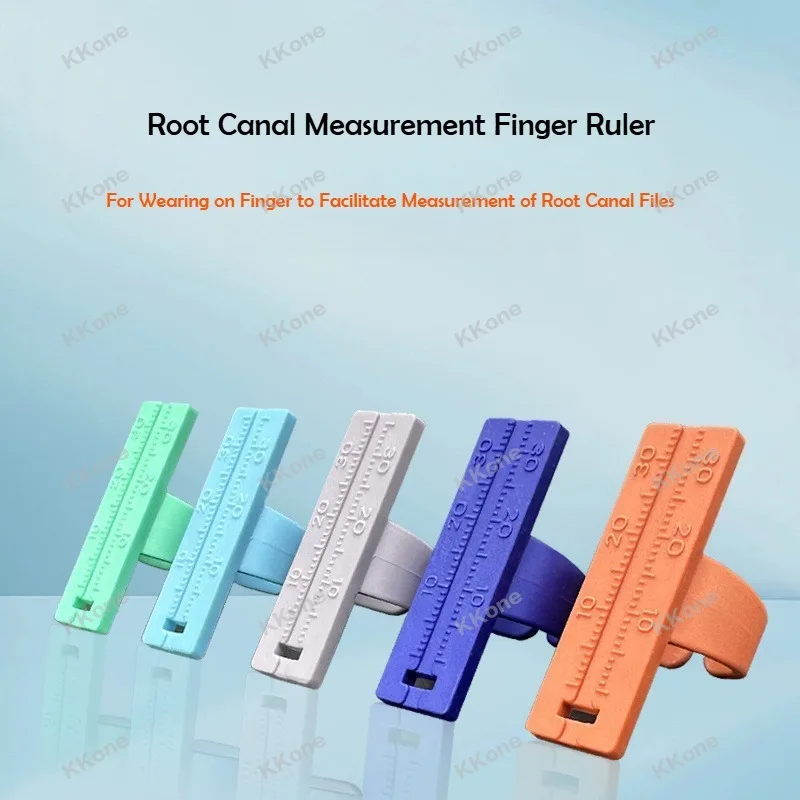10Pcs Dental Root Canal Length Measurement Ruler Root Canal File Ring Ruler Accurate Measurement High Temperature Resistance
