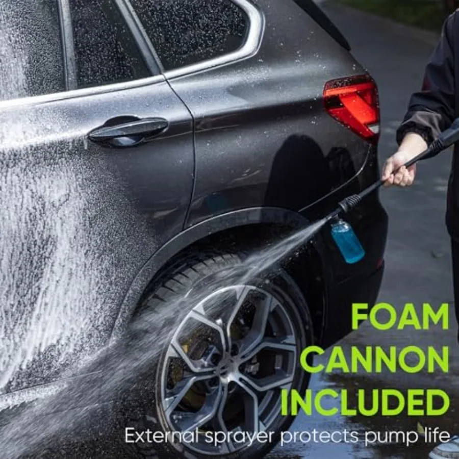 منظف الضغط العالي من STEELITE مع فوهة قابلة للتعديل وسلك طاقة خرطوم بطول 20 قدم مثالي لتنظيف ممر السيارات والطوابق الخشبية C #4