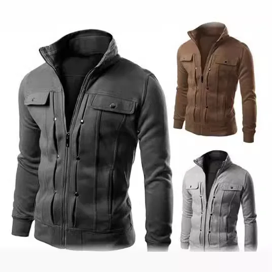 

2025 Sweater Multi-button Decorative Sweater Men Europe America