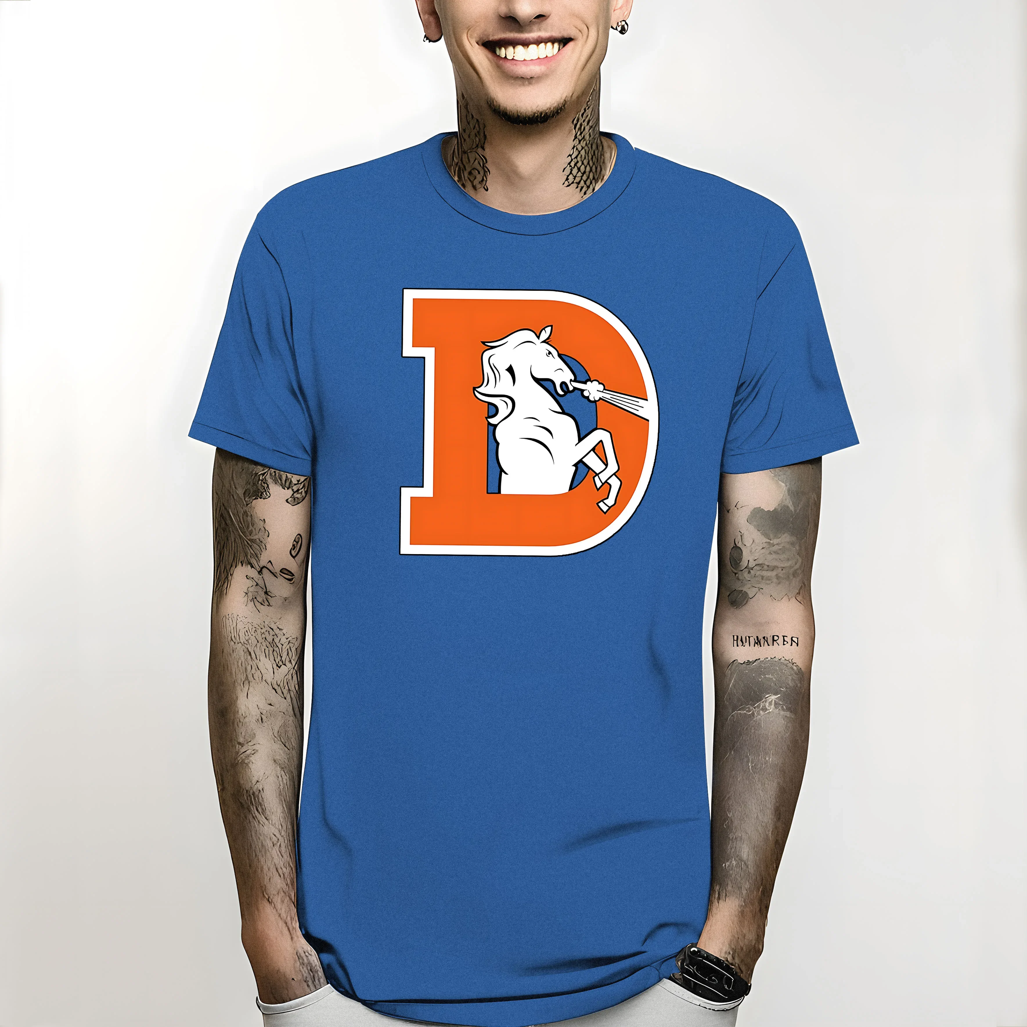 O-Neck Oversized Style T-Shirts Styles 2024 SHE Wants The D T-Shirt Tee Denver Peyton Super Xlviii Defense Bowl Broncos Manning