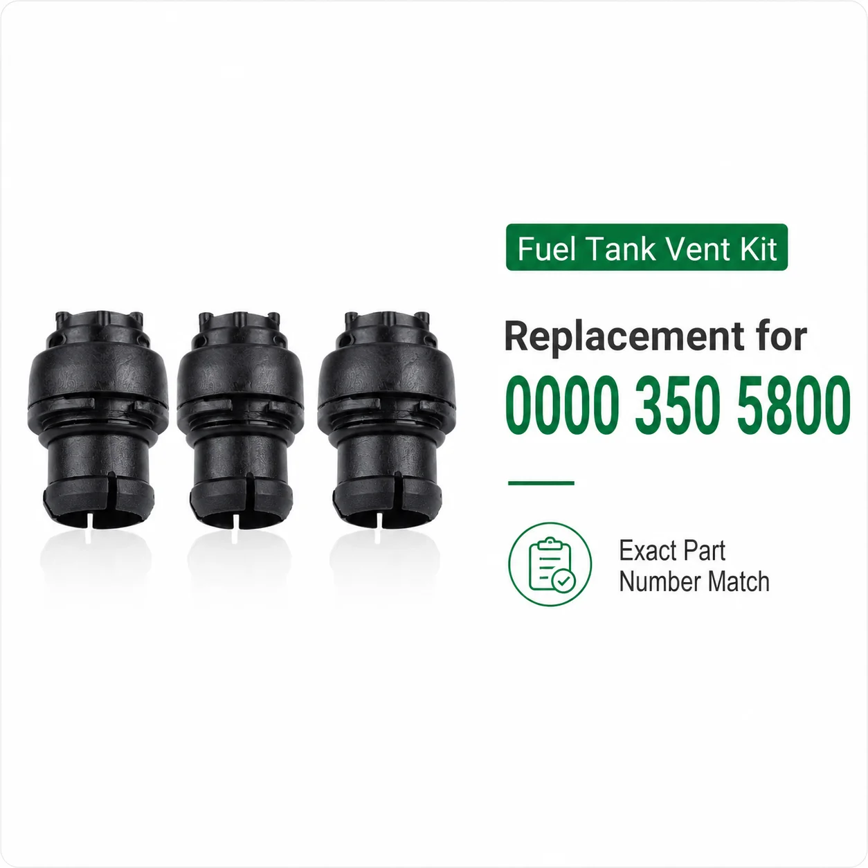 0000 350 5800 Fuel Tank Vent Kit 3Pcs For Stihl 024 026 036 044 MS260 MS280 MS360 MS440 BG55 BG56 Chainsaw Parts OEM 00003505800