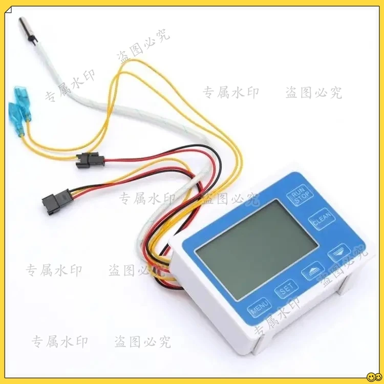 Digital Water Flow Meter Hall Flow Sensor Flow Device Indicator Counter Thermometer Display Quantitative Controller 0.1-9999L