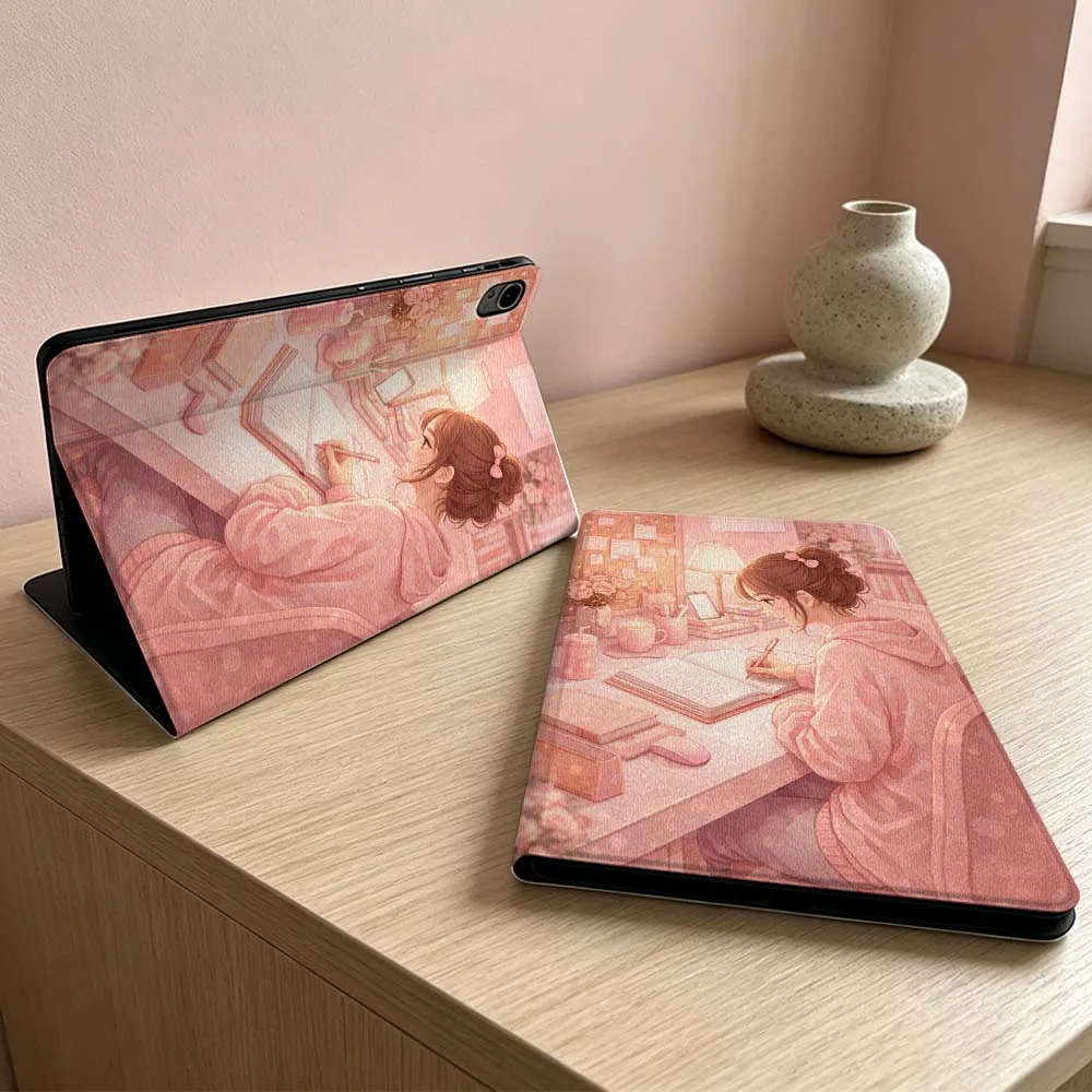 

Learning Girl Patterns Soft For Huawei MatePad MediaPad MagicPad Honor Pad 10 9 8 X10 X9 X8 X8a Pro Inch Tablet Case