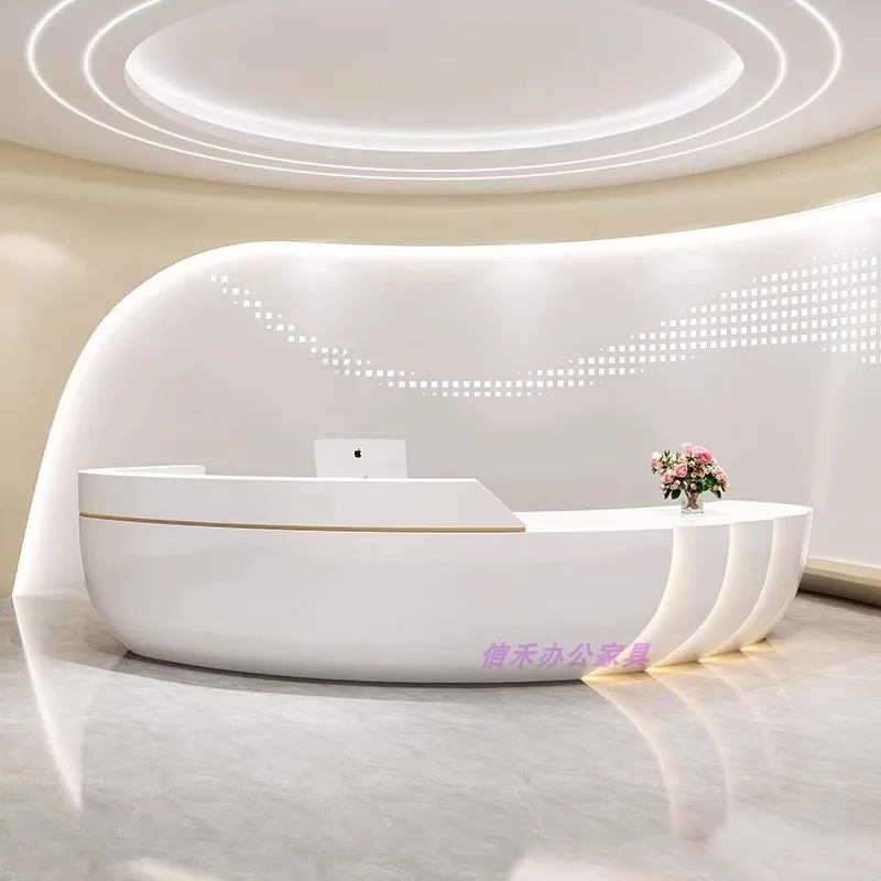 Cashier, baked paint, beauty , bar counter, fashion company, , yoga studio, women's club, front desk, irregular reception