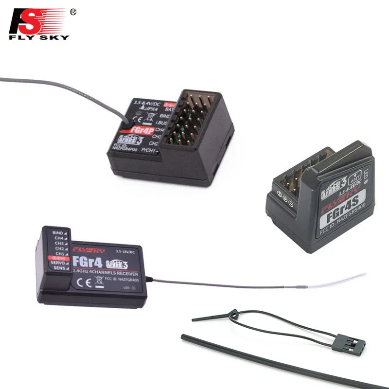 

Flysky FGR4 FGR4S FGR4P Single Antenna Receiver AFHDS 3 PPM/IBUS/PWM For Flysky FS-NB4 Remote Control Accessory