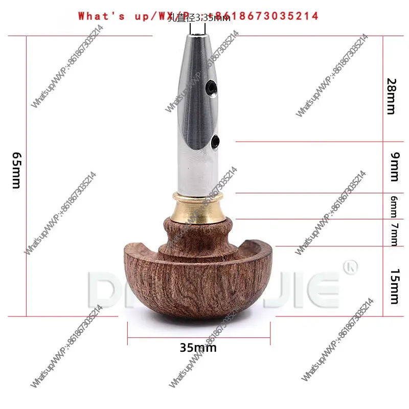 Carved gold handle hand push carving knife spatula handle carved wood handle