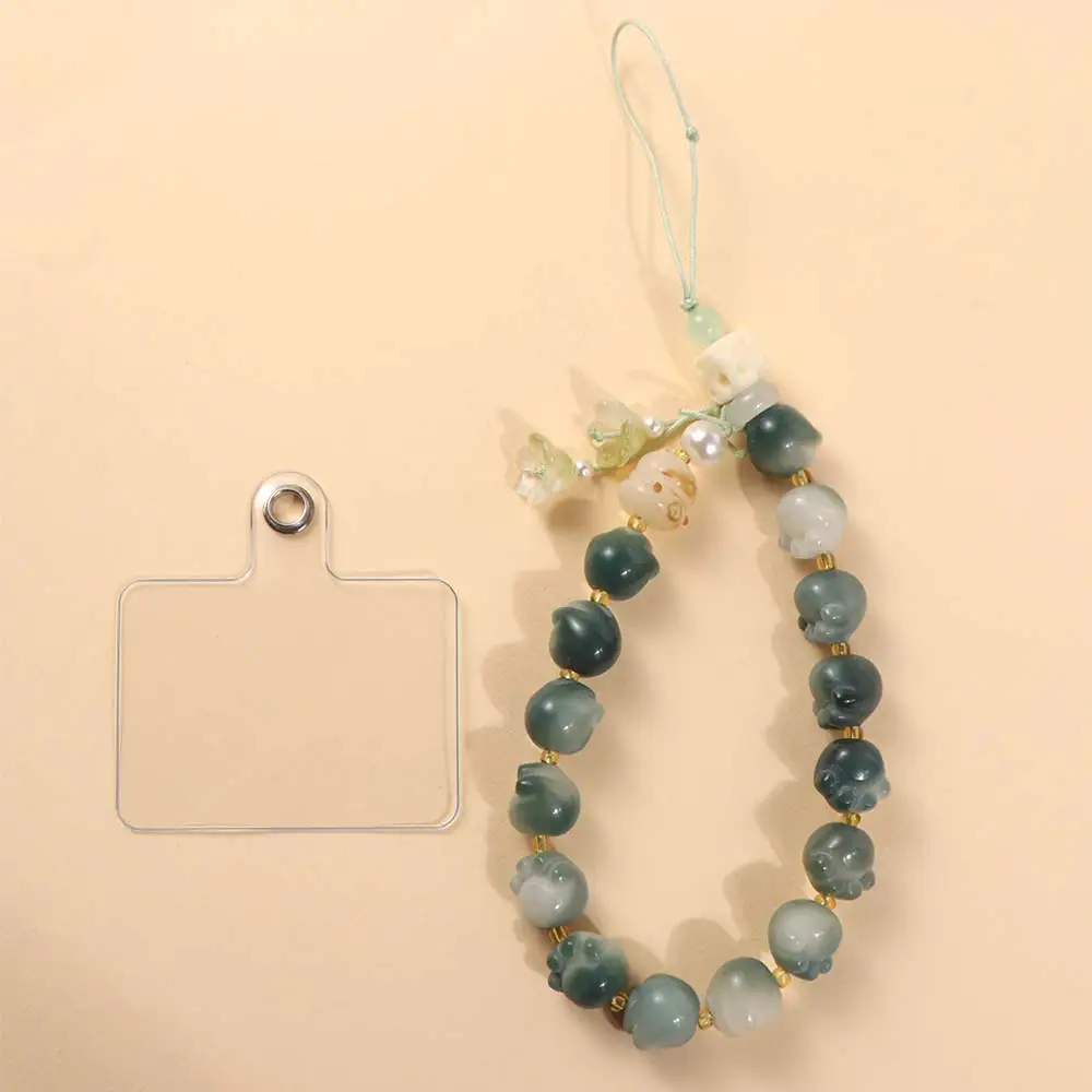 Phone Strap Sweet Girls Cell Phone Strap Bracelets Anti Loss Sling Phone Lanyard Charms Beaded Beads Phone Chain Bag Pendant