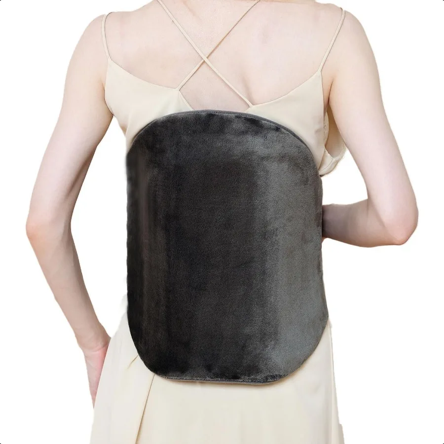 

Грелка для спины, электрические грелки, 4 настройки нагрева, длинный шнур длиной 9 футов, автоматическое отключение сухой и влажной тепловой терапии, моющаяся