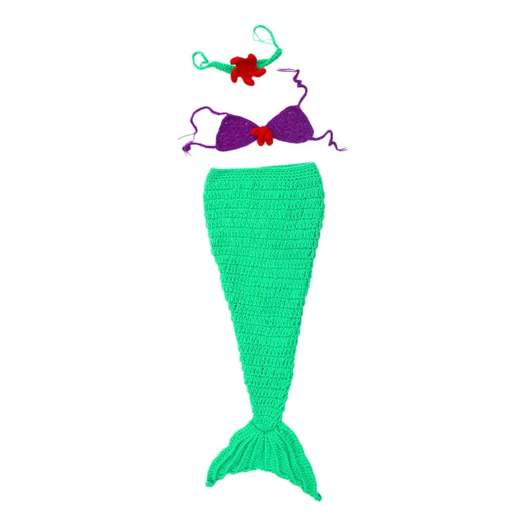 

Photo Props for Shoot Accessories Photography Newborn Outfit Baby Knitted Outfits Mermaid