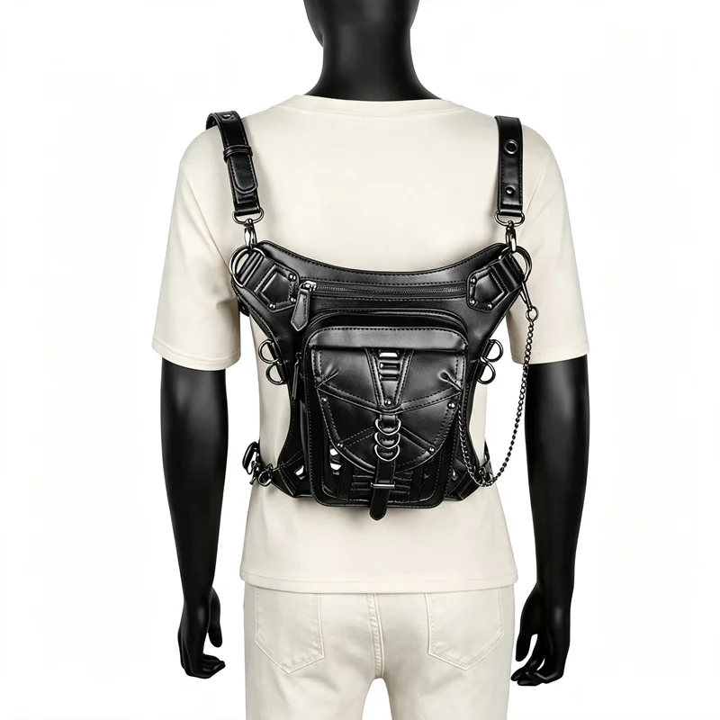 NEW Steampunk Men Women's Bag Single Shoulder Messenger Bag Outdoor Leisure Mobile Phone Waist Bag Banana Fanny Pack Backpack