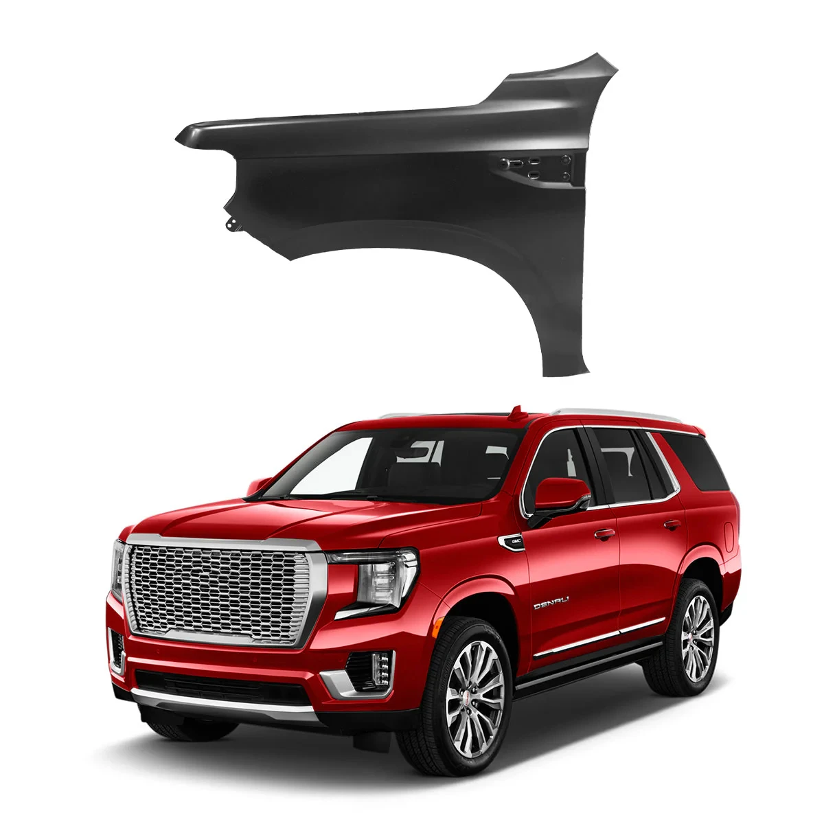 

Steel Front Fender(Left-Hand) Fit 2015-2019 GMC Yukon OE:84384208 2016 2017 2018 JUNCHENG Auto Body Parts