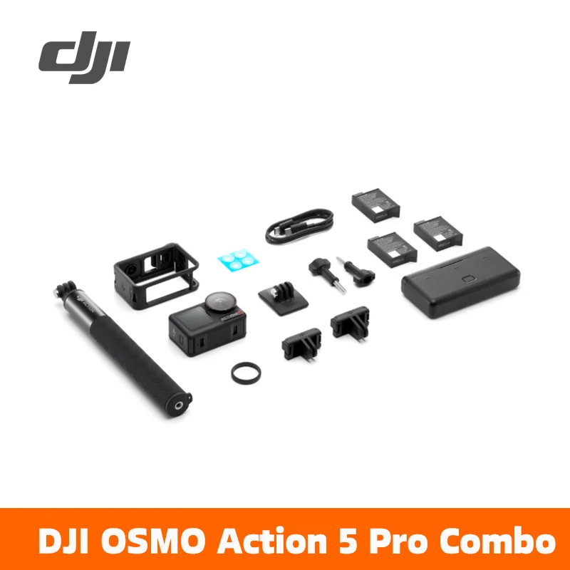 DJI Osmo Action 5 pro 1/1.3″ SSOR 4 uur verlengde batterijduur dubbele OLED touchscreen met hoge helderheid Action 5