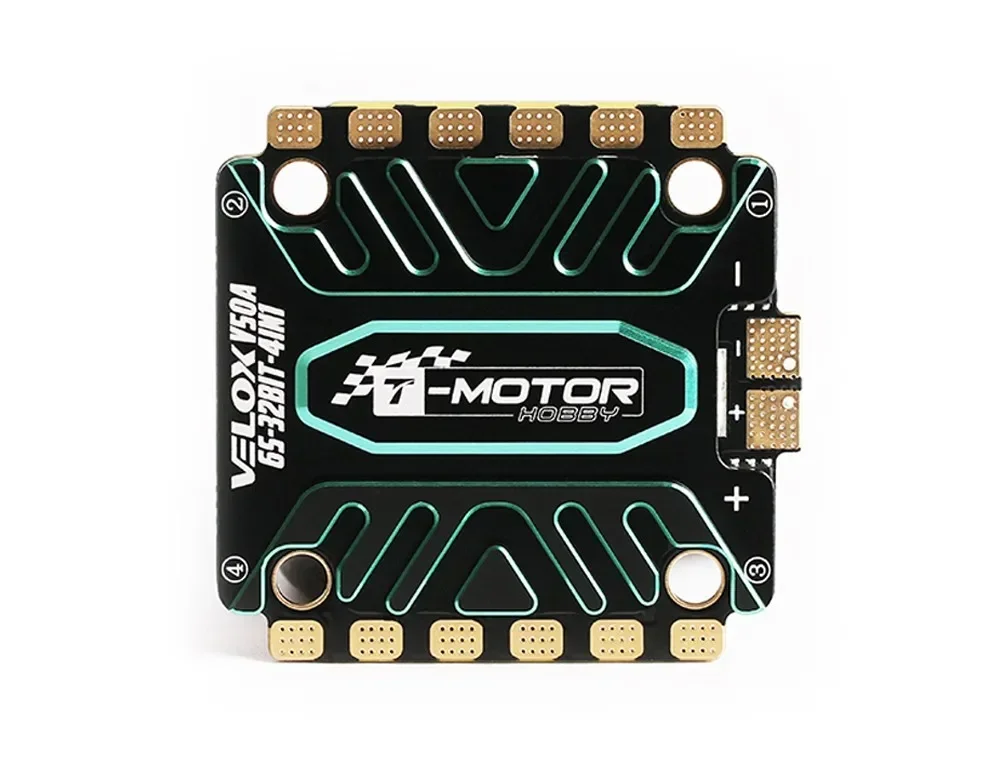 T-Motor VELOX V50A 50A 32Bit BLHELI32 4in1 Bürstenlosen ESC 3-6S LIPO W/TMOTOR T4 02 ESC Firmware 30,5x30,5mm für FPV Racing Drone