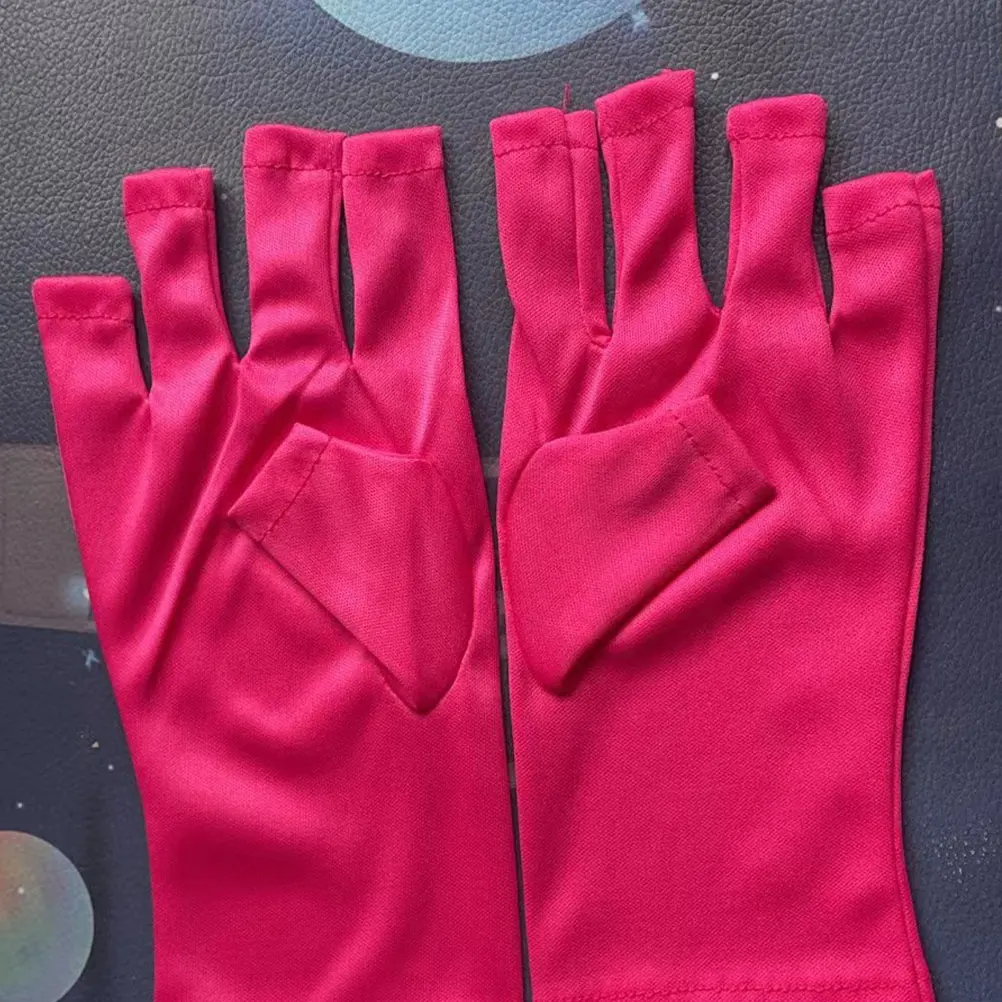 

3 Pairs Sunscreen UV Gloves Protective Manicure Protection for Manicures Spring Hand Nails Heat Polyester Women
