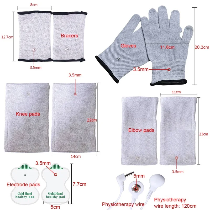 Tens Massage Accessories for Physiotherapy Massage tools Face Body Neck Massager Muscle Stimulator relaxation Treatments Health