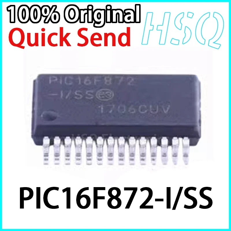 1PCS New Original PIC16F872-I/SS PIC16F872 Package SSOP28 8-bit Microcontroller Chip