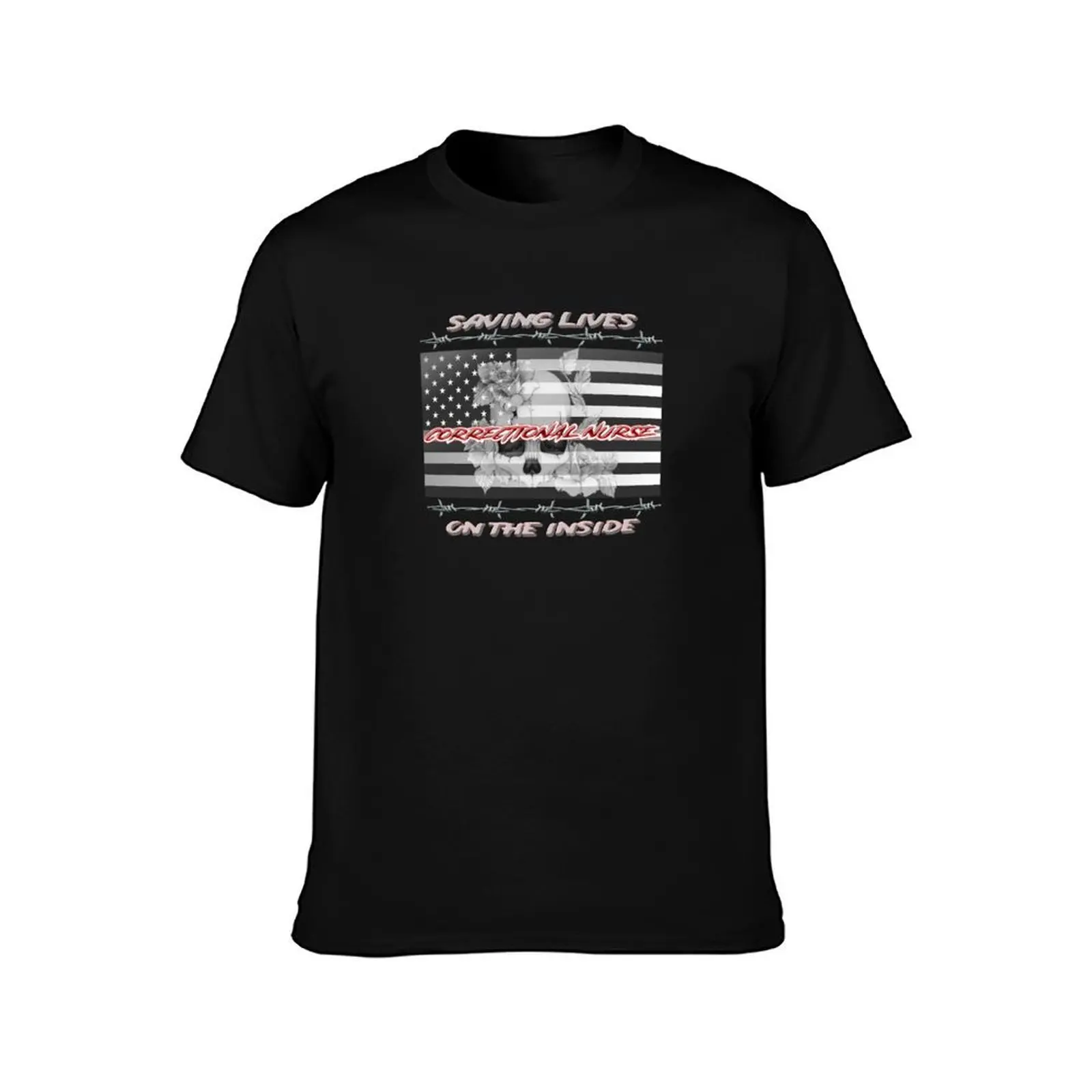 Corrections Nurse, Saving Lives From The Inside T-Shirt, Summer Casual Cotton Tee, Oversized Streetwear Tops, Unisex Men Women