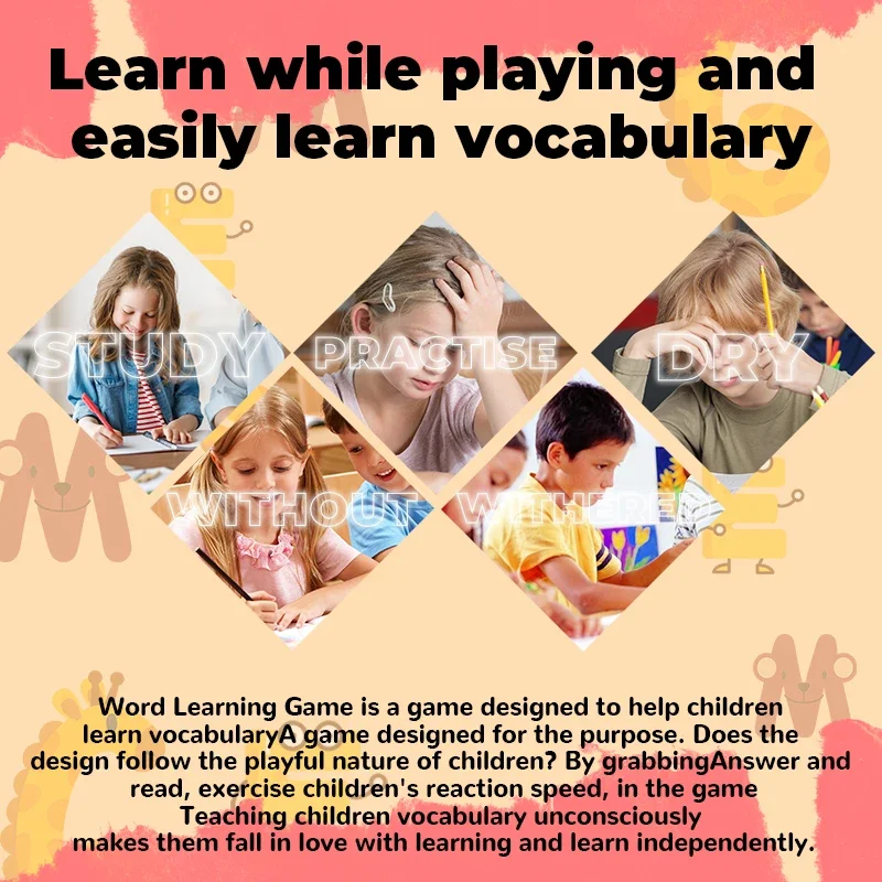Gioco educativo per bambini giocattoli macchina strumento di apprendimento delle parole inglesi sviluppo dell'intelligenza divertente tavolo interattivo