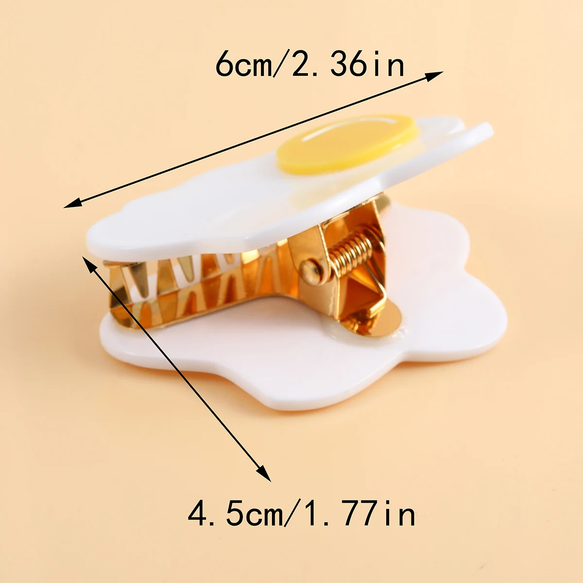 Acetate Egg Shaped Hair Claw Clips, Nonslip Hair Clips For Women, Strong Hold Hair Accessory For Thick, Thin And Other Hair Type
