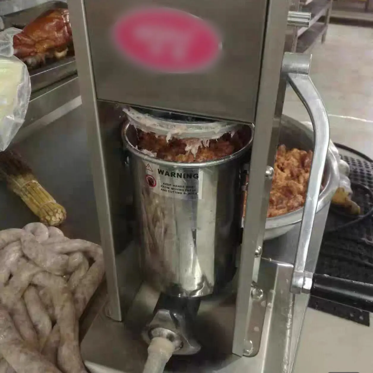 

5L7L Manual Sausage Stuffer Stainless Steel Sausage Maker Commercial Home Sausage Filling Machine Sausage Filler Meat Tool